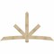 Ekena Millwork Alberta Rough Sawn Timber Gable Bracket, Douglas Fir, 96"W x 52"H x 4"D x 6"F, 13/12 Pitch GBW096X52X0406ALB00RDF - alternate 1